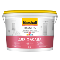 Краска Marshall Maestro Фасадная Акриловая глуб/мат BW 