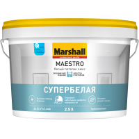 Краска Marshall Maestro Белый Потолок Люкс глуб/мат 