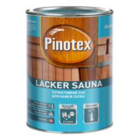 Лак для бань и саун на водной основе Pinotex Lacker Sauna 20 полуматовый 