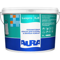 Полуматовая краска для кухонь и ванных "Aura Luxpro Kitchen & Bathroom